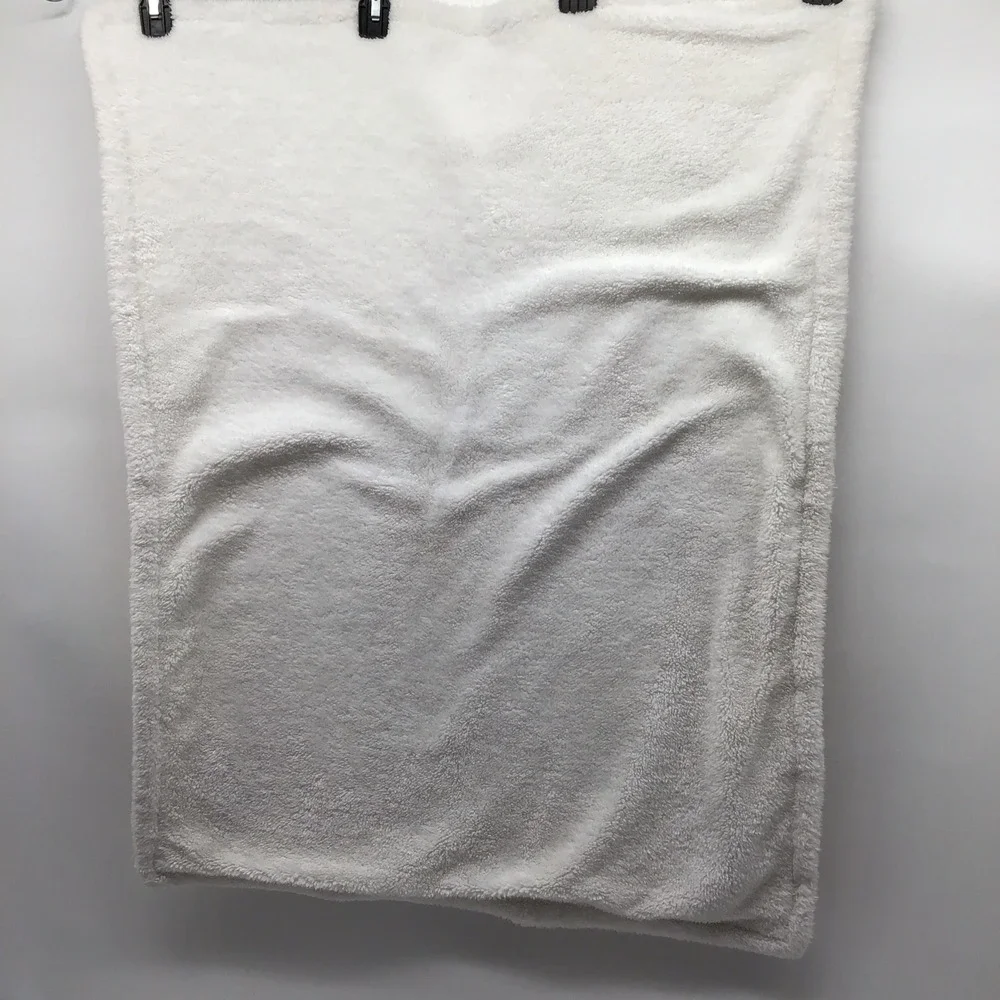 LIVING TEXTILES AUSTRALIA Baby Blanket Peach / White Flowers & Sweet Blue Bird